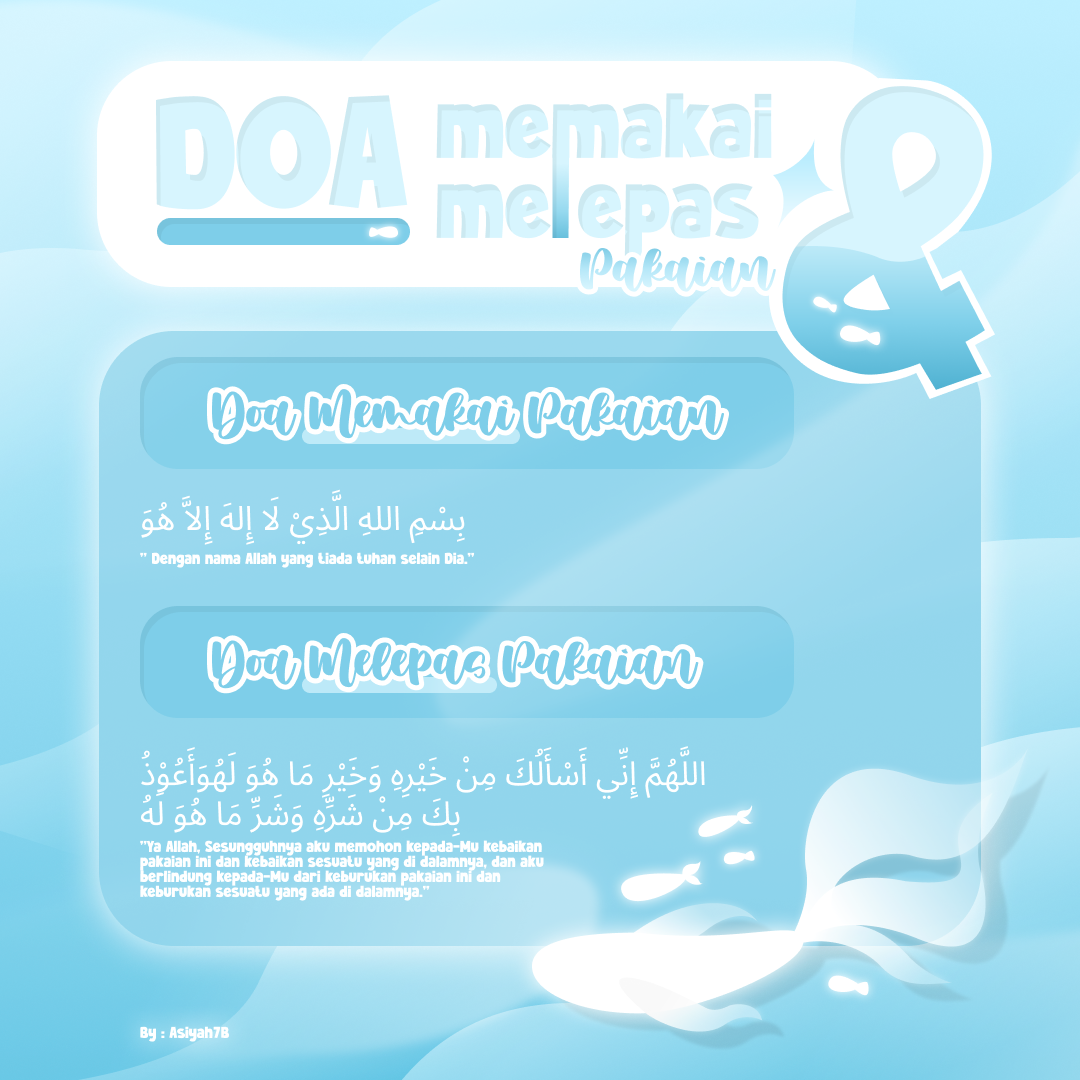 Poster -Doa berpakaian