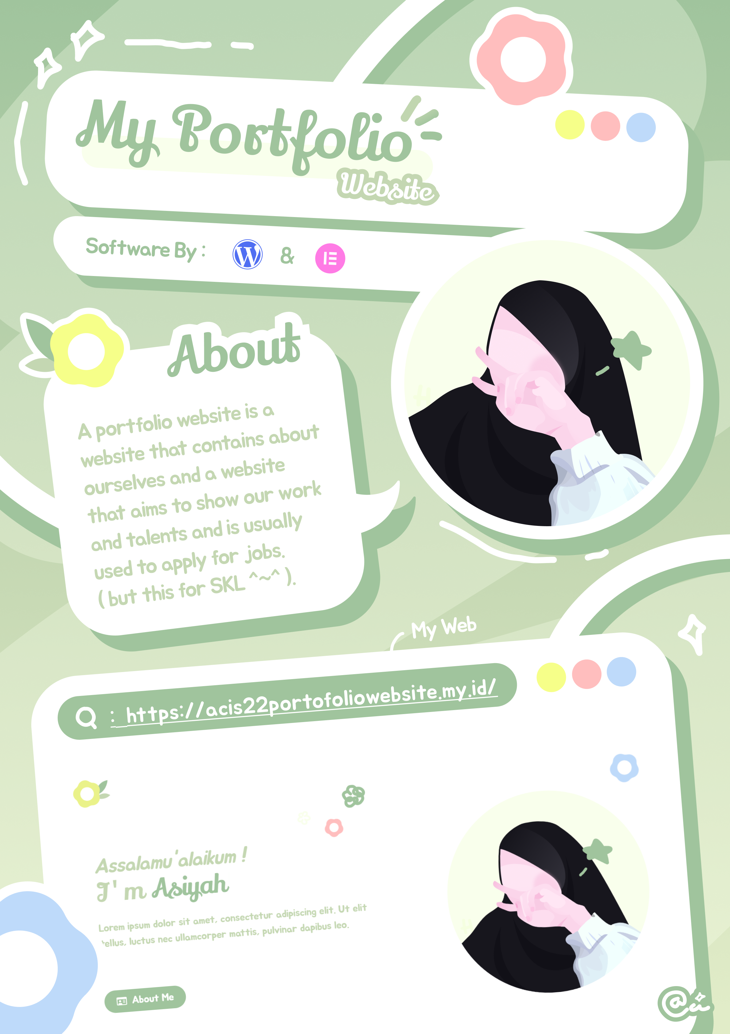 Poster Website Portofolio - Asiyah 7B