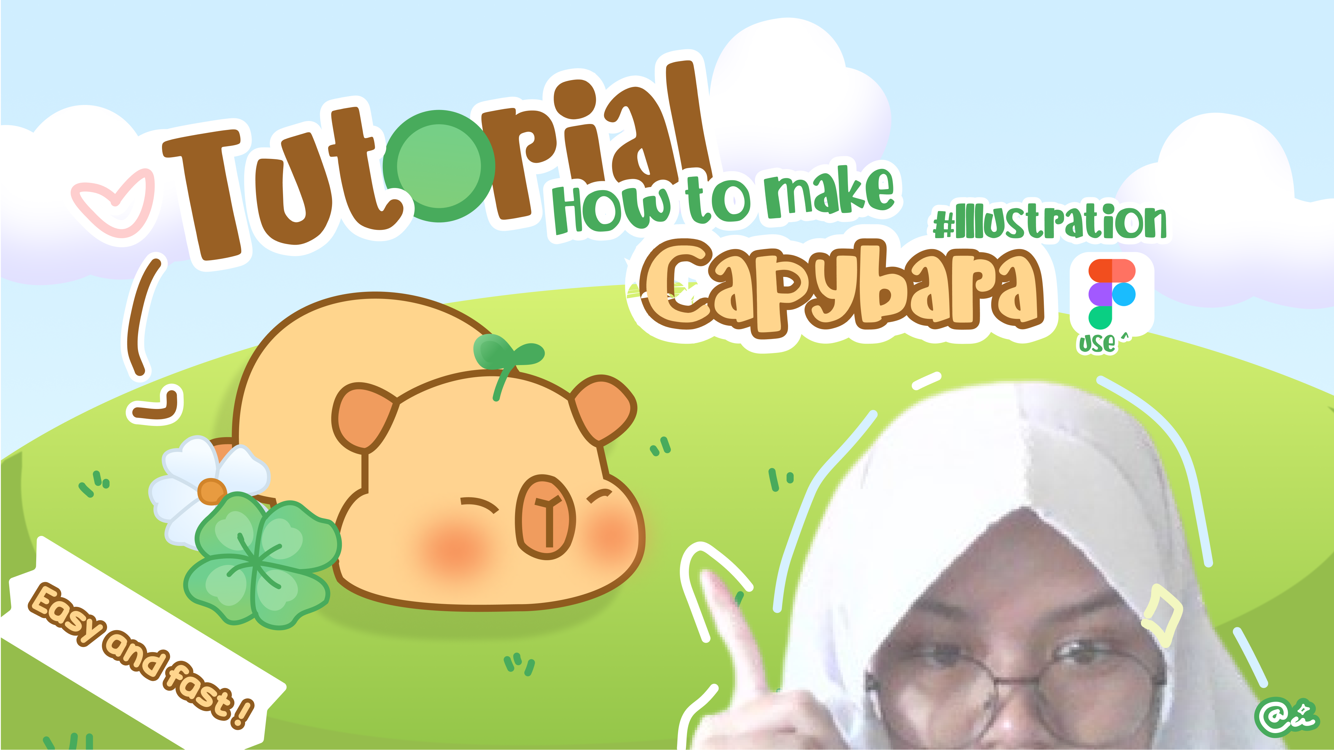 Thumbnail SKL 1 English - Tutorial how to make Capybara Illustration - Asiyah8B (1)
